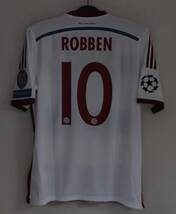 14‐15バイエルン・ミュンヘン(A)＃10 ロッベン ROBBEN 正規 半袖 CL仕様 L_画像2