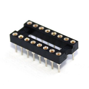 16 ultimate 2.54mm standard pitch IC socket width 7.62mm 2 piece 