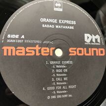 帯付 マスターサウンド盤 渡辺貞夫 / Orange Express CBS/Sony / 30AH 1207_画像4