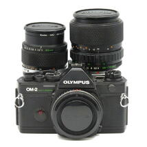 1円【ジャンク】OLYMPUS オリンパス/OM-2 SPOT/PROGRAM フィルムカメラ 85mm F2/35-70mm F4/10_画像1