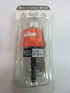 ユニカ　HSS　ハイス　ホールソー　28φ 穴あけ 充電 ドリル インパクト ドライバー 電気 ドリル 用 薄鉄板 塩ビ 板 用 替刃 刃 建設 建築