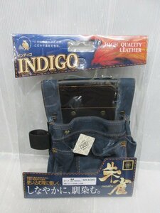 fu.. club ..n back three type [INDIGO] SZN-833NV tool holster nail sack tool pouch holder Denim manner indigo large . construction construction structure work 