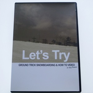 DVD Let's Try GROUND TRICK SNOWBOARDING & HOW TO VIDEO snowboard / postage included 