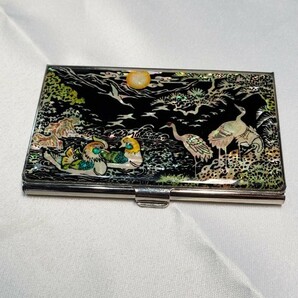 中古品 螺鈿細工 名刺入れ