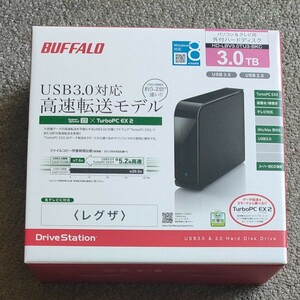 BUFFALO 外付けハードディスク3TB　HD-LBV3.0TU3-BKC