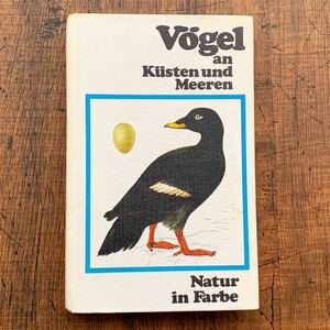 ドイツの古い鳥類図鑑(Vogel an kusten und Meeren 1976年)/アンティーク ヴィンテージ ドイツ雑貨 鳥の絵 鳥のイラスト 鳥図鑑 洋書/