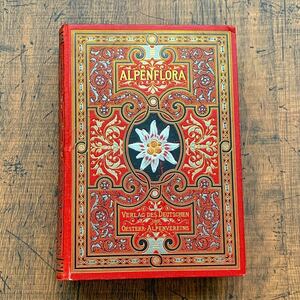 [1884 year ] Austria. old plant illustrated reference book (ALPENFLORA Ⅳ)/ antique Vintage Europe plant .botanika lure to foreign book atmosphere */