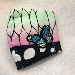 立体インナーカバーマスク 子供用 アオイリボン刺繍
