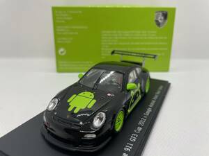 ポルシェ 1/43 ポルシェ Porsche 911 GT3 Cup 2012 Google Android Robot Black Edition J04-L-149