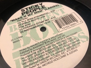 12”★Sticky People / Make U My Man (Ladies) / DJ Spen / ヴォーカル・ハウス！