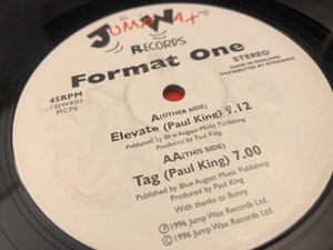 12”★Format One / Elevate / Tag / ハード・ハウス！