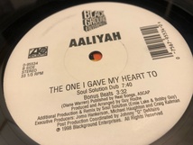 12”x2★Aaliyah / The One I Gave My Heart To / One In A Million (Dance Mixes) / R&Bハウス・ミックス！_画像4