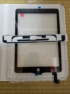 新品★ipad Air2液晶フロントパネル　フロントガラス（デジタイザーなし）画面修理 交換用パーツ黒ブラック★国内配送A1566 A1567