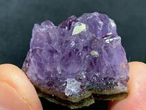 紫水晶（アメシスト）2ー3・24g（鉱物標本）_画像9