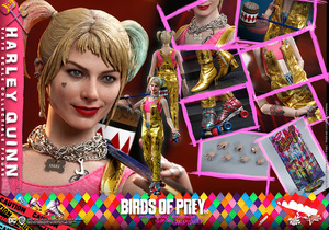 1/6 hot toys Harley i*k in. . beauty become ..BIRDS OF PREY Harley i*k in Gold overall ver