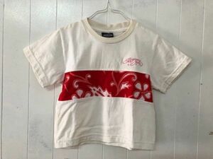 訳あり クリックポスト可 キッズ SURF STYLE サーフスタイル Tシャツ 半袖 USA製 古着 アメリカ ヴィンテージ 子ども服 Y9-65