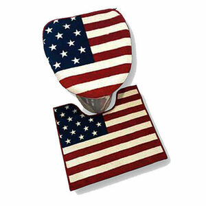  toilet cover toilet mat washlet type correspondence star article flag pattern America american miscellaneous goods Ame .