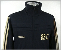 未使用 デッドストック 2007 アディダス オリジナルス adidas 83-C TT トラックトップ ジャージ ブラック 黒金 海外M 日本O [d8-0002]_画像1