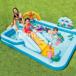  new goods happy summer playing in water large home use pool slipping pcs water slider playground equipment playing in water . large activity parent . playing child comfort .YC14