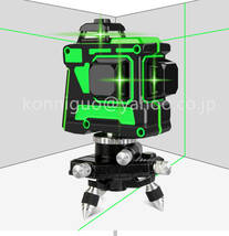 角度計 水平器 水準器 レーザー レベル セルフレベリング グリーン3D 12ライン 水平垂直 バッテリー 受光器（レシーバー）付 LM03_画像6
