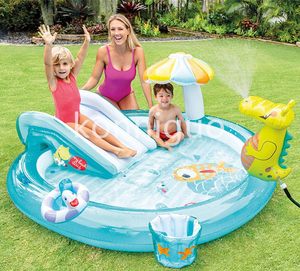  for children pool home use vinyl pool heat countermeasure playing in water . large activity parent . playing slipping pcs attaching fountain dinosaur vinyl pool YC09