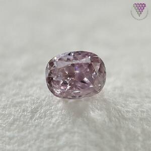 0.061 ct Fancy Purplish Pink I2 CGL 天然 パープリッシュ ピンク ダイヤモンド ルース オーバル DIAMOND EXCHANGE FEDERATION