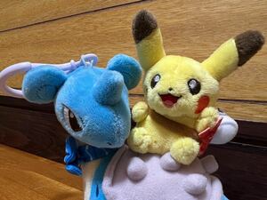 シンガポール限定！　ポケモン　ピカチュウ　ラプラス　ぬいぐるみ　キーホルダー