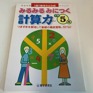 Y25.412 みるみるみにつく 計算力 ドリル 計算 小学5年 受験 テスト プリント 予習 復習 国語 算数 理科 社会 英語 家庭科 教材 家庭学習