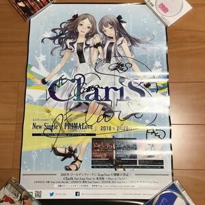 ClariS poster autograph autograph attaching 