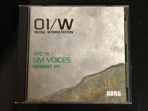 【即決・送料込み】KORG XPC-15 GM VOICES 01/W PERFORMANCE DATA