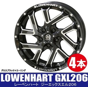 条件付送料無料 4本価格 レーベンハート GXL206 GBK/MI 17inch 5H114.3 7J+35 LOWENHART