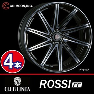 激安特価！ 4本価格 クリムソン クラブリネア ロッシFF DKC 19inch 5H114.3 9J+48 CLUB LINEA ROSSI