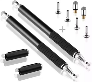 スタイラスペン タッチペン スマートフォン タブレット ゴムペン先 高感度タッチ アクティブペン 絵描き 入力 USB充電式 イラスト