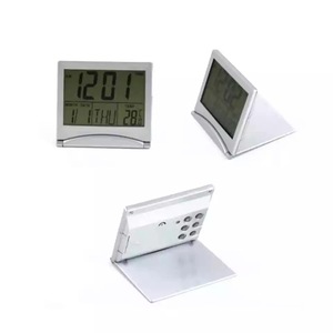 目覚まし時計 デジタル おしゃれ 折りたたみ式 コンパクト 温度大文字 めざまし時計 アラーム付き温度計 折りたたみ式 旅行 卓上の商品画像