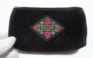 ■フェイラー ポーチ 黒 FEILER■