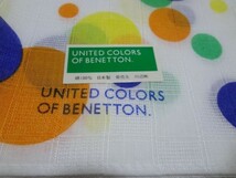 ■新品 ベネトン ハンカチ 白 水玉 ドット UNITED COLORS OF BENETTON■_画像2