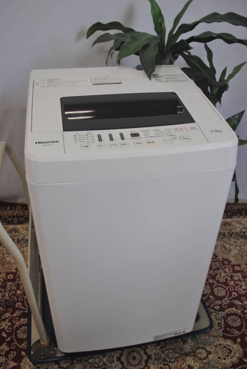 30日迄！18年製★Hisense 4.5kg 洗濯機J137