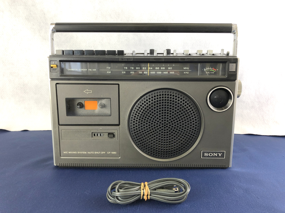 人気no 1 Crt 16 マイクロホン ワイアレス レトロラジカセ Cf 1980 Sony ラジオ