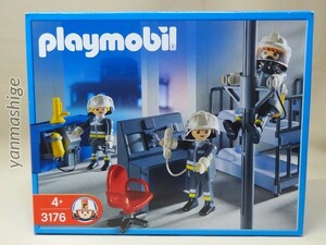 新品 廃番 レスキュー 3176 『消防センター管理室』 プレイモービル playmobil ゲオブラ Geobra Fire Command Center Feuerwache