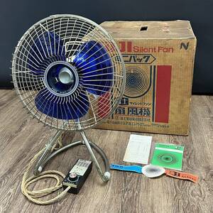  rare remote control attaching * operation present condition Fuji FUJI 30cm electric fan silent fan free type Delta . Vintage FDE3076 instructions / original box * Hyogo prefecture Himeji city departure L0