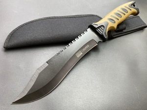 ★送料込み!★Columbia Saber★9948CC コロンビアナイフ 高品質ハンティングナイフ ブラックラバーハンドル タクティカルモデル狩猟