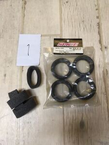 スパイス ミニ用レーシングスリックタイヤ SPA-150 24R(4個入り)+シミズインナースポンジ4個付き その1