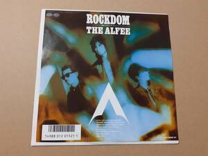B2914【EP】THE ALFEE アルフィー / ROCKDOM -風に吹かれて- / DAYS GONE BY