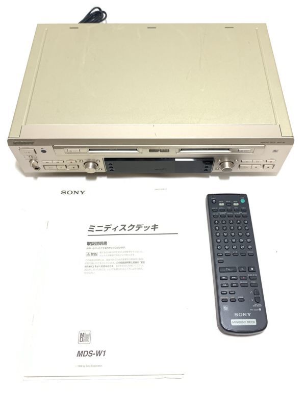 SONY ダブルMDレコーダー MDS-W1 (デパート historic collection) お買上特典 テレビ、オーディオ、カメラ 
