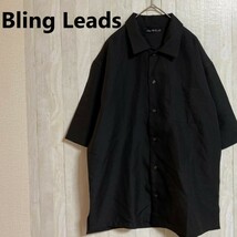 Bling Leads★ブリングリーズ★メンズ 半袖 オーバーサイズ シャツ★サイズM　28-36_画像1