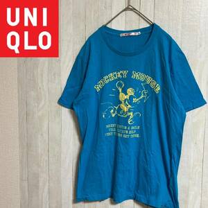 UNIQLO★ユニクロ★ディズニーコラボ 半袖Tシャツ ミッキー★サイズL　2-21-72