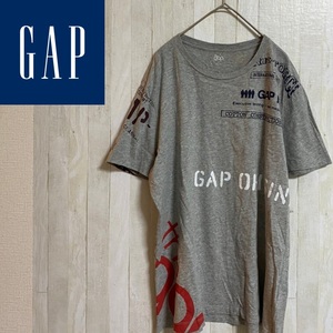 GAP* Gap * мульти- принт Logo футболка * размер M 2-135