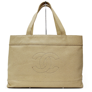 [USED] CHANEL handbag beige leather BR, Chanel, Bag, bag, Handbag