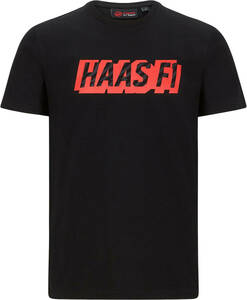 ★送料無料★Haas F1 Team Formula One USA LOGO T-shirt ハース F1 チーム グラフィック Tシャツ 半袖 ブラック Mサイズ