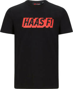 ★送料無料★Haas F1 Team Formula One USA LOGO T-shirt ハース F1 チーム グラフィック Tシャツ 半袖 ブラック XLサイズ